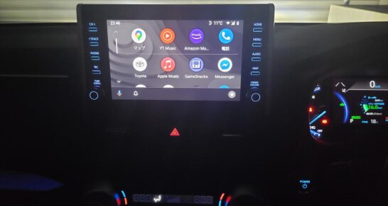 トヨタ純正 ディスプレイオーディオのAndroid Autoアプリ一覧画面