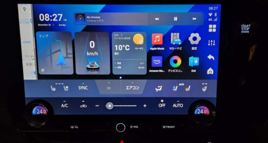 レクサス新型NXディスプレイオーディオのオットキャストOttoAibox P3画面表示