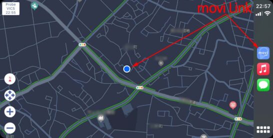 CarPlayおすすめナビ地図アプリのmoviLink