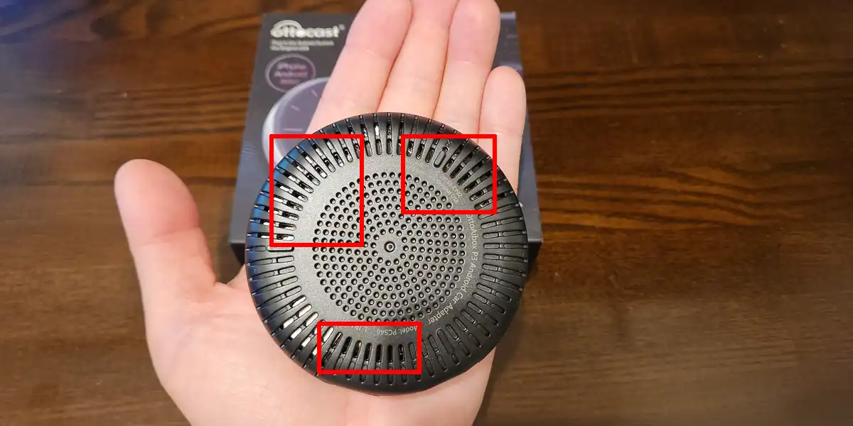 OttoAibox P3の底面排気スリット