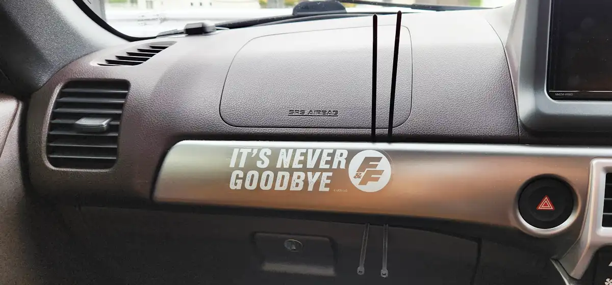 コペンクラスターパネルの裏側まで結束バンド回し込み