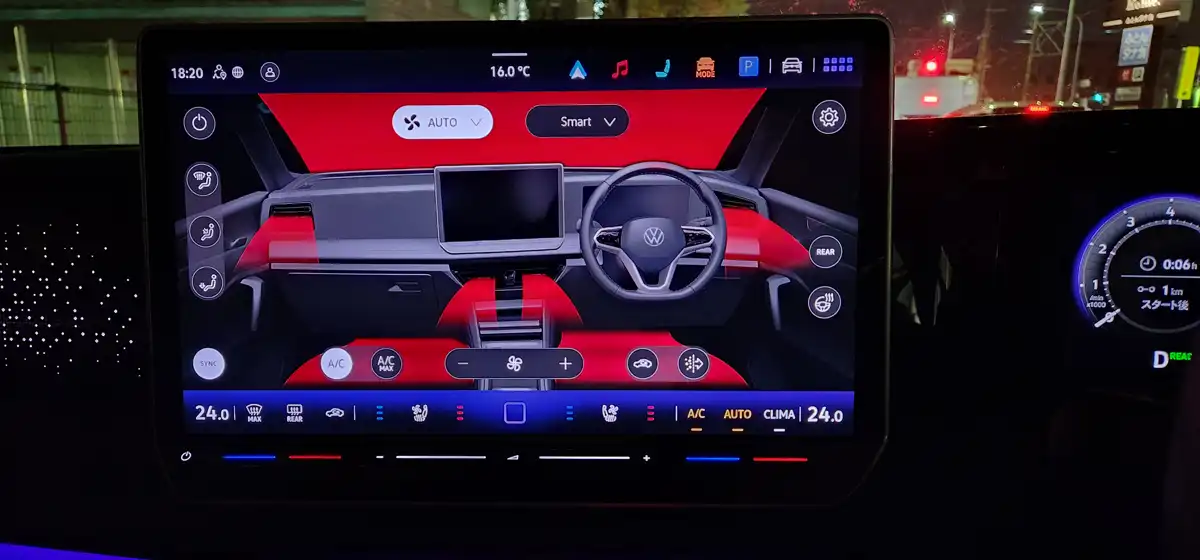 純正ナビ・オーディオ画面でのエアコン操作等の機能制約