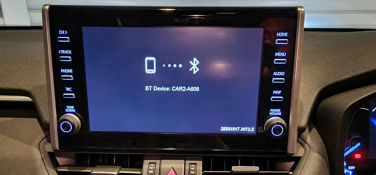 ワイヤレスアダプター BT (Bluetooth) デバイス名表示
